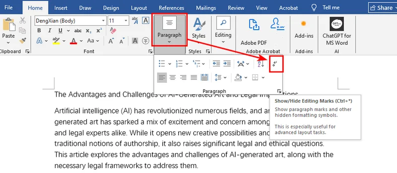 Как удалить разрывы страниц в Microsoft Word