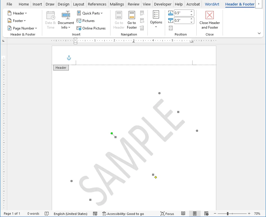 Remove Watermarks in Word on Mac