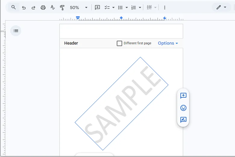 Remove Watermarks in Word Online via Google Docs