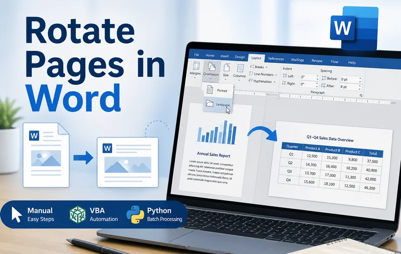 How to Rotate Pages in Word Documents