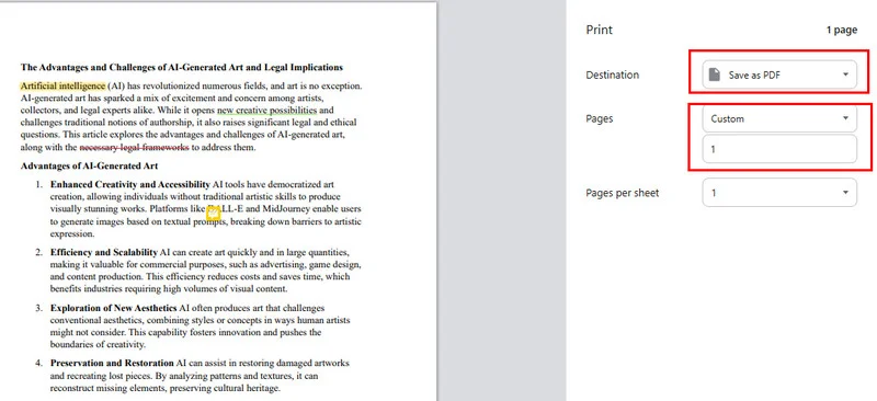 Guardar una Página de un PDF en Google Chrome