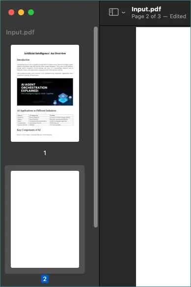 Selecionar Páginas em Branco na Pré-Visualização
