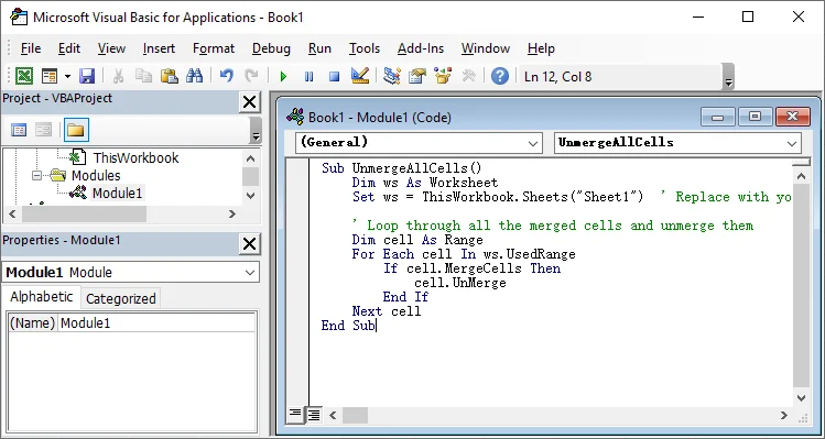 Automatizar la Descombinación de Celdas con una Macro de VBA