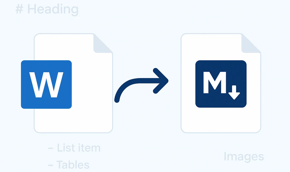 Tutorial on how to convert Word to Markdown (MD)